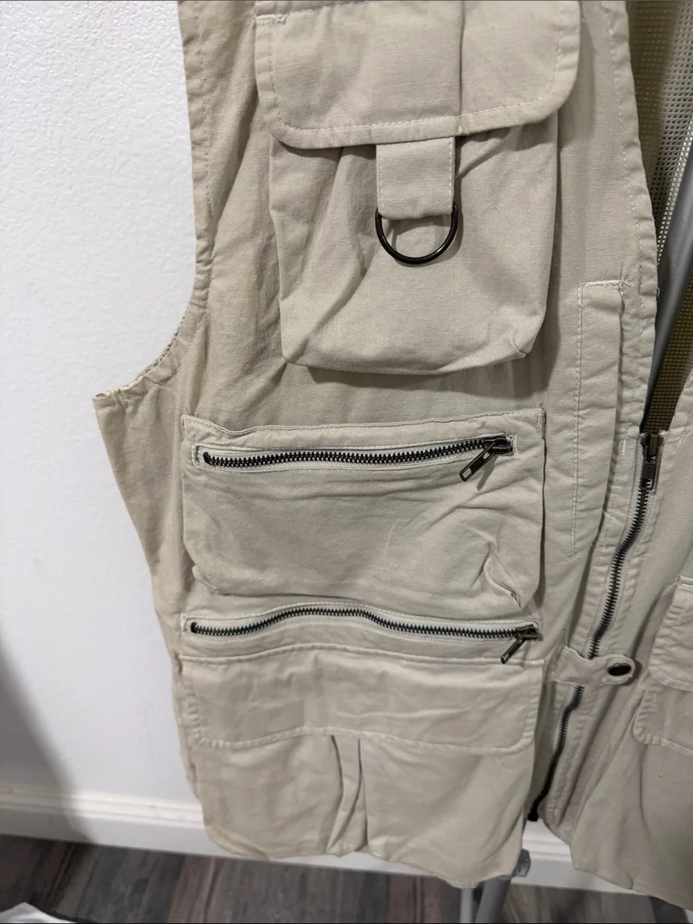 Men's Multi-Pocket Utility Vest - Tan Lightweight Field Vest